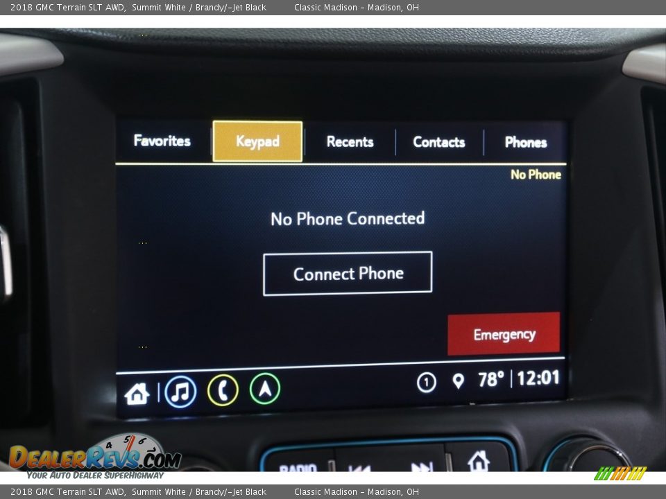 2018 GMC Terrain SLT AWD Summit White / Brandy/­Jet Black Photo #11
