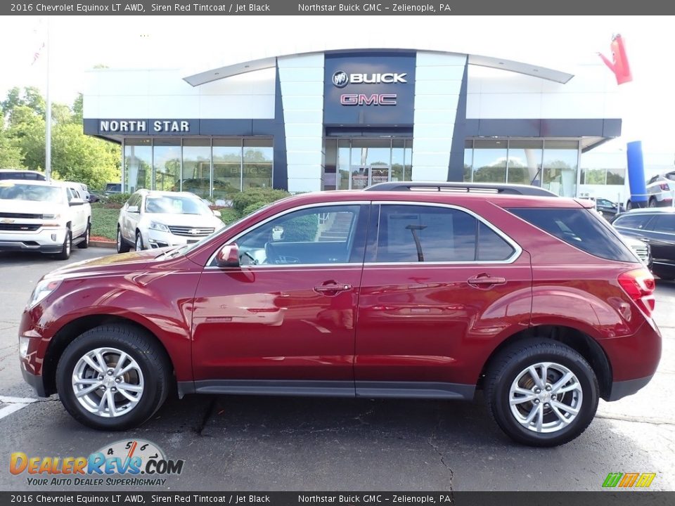 2016 Chevrolet Equinox LT AWD Siren Red Tintcoat / Jet Black Photo #13