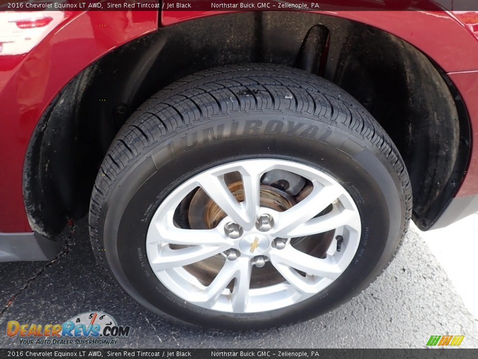 2016 Chevrolet Equinox LT AWD Siren Red Tintcoat / Jet Black Photo #14