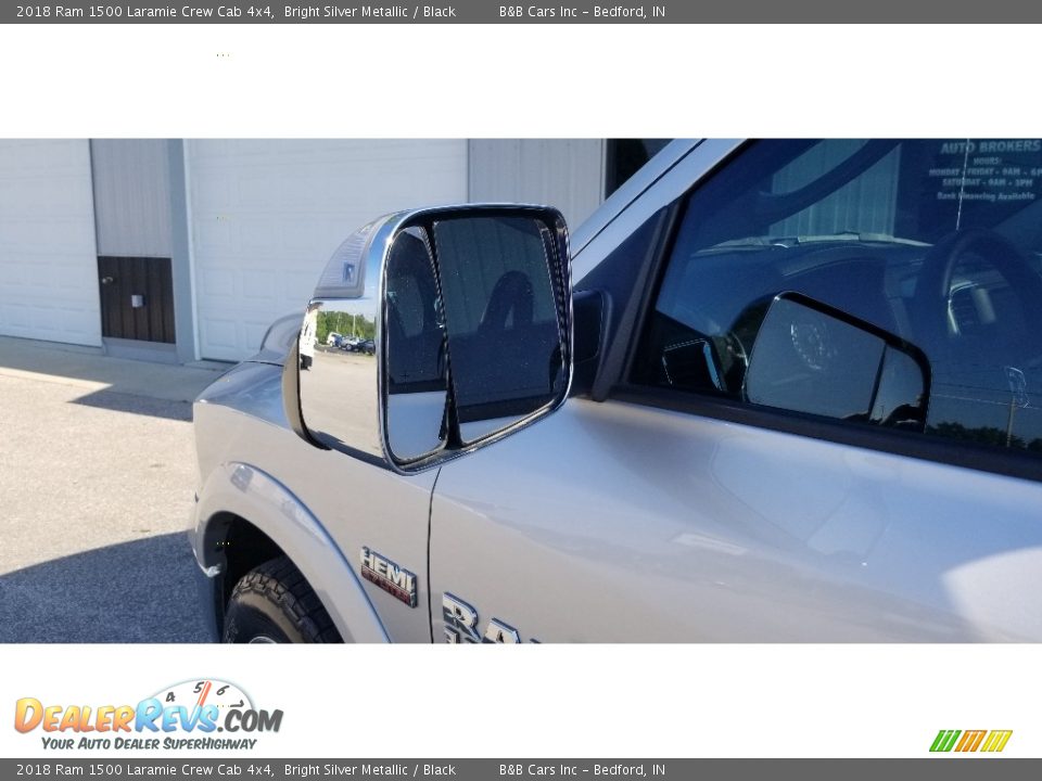 2018 Ram 1500 Laramie Crew Cab 4x4 Bright Silver Metallic / Black Photo #16