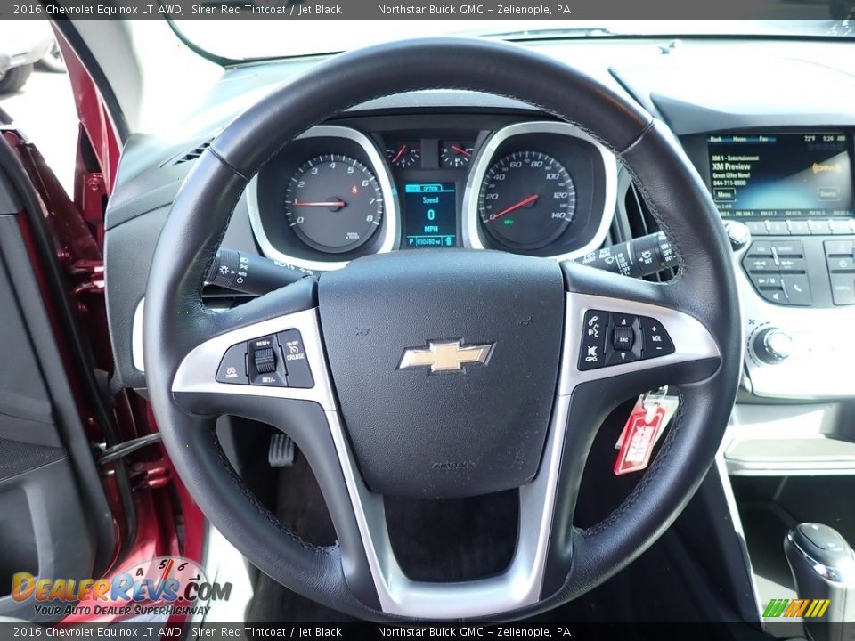 2016 Chevrolet Equinox LT AWD Siren Red Tintcoat / Jet Black Photo #22