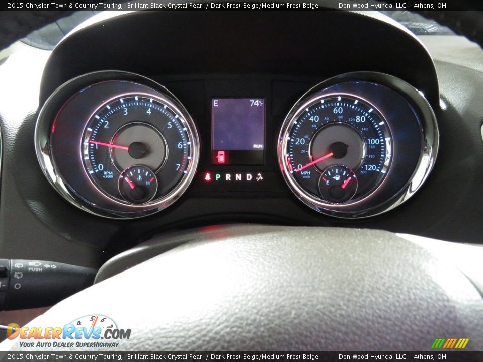 2015 Chrysler Town & Country Touring Brilliant Black Crystal Pearl / Dark Frost Beige/Medium Frost Beige Photo #27