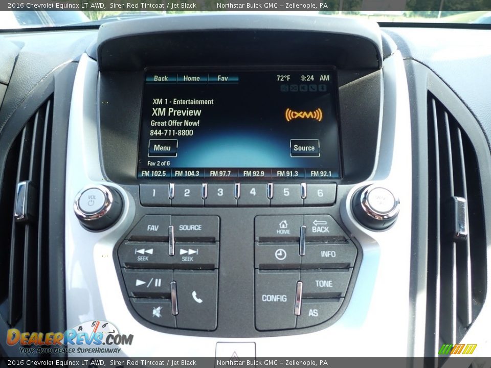 2016 Chevrolet Equinox LT AWD Siren Red Tintcoat / Jet Black Photo #25