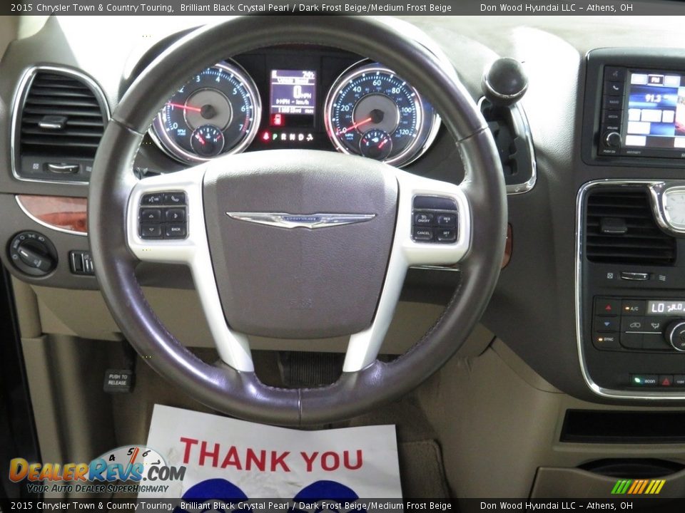 2015 Chrysler Town & Country Touring Brilliant Black Crystal Pearl / Dark Frost Beige/Medium Frost Beige Photo #29