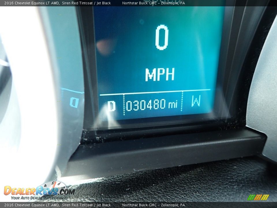 2016 Chevrolet Equinox LT AWD Siren Red Tintcoat / Jet Black Photo #30
