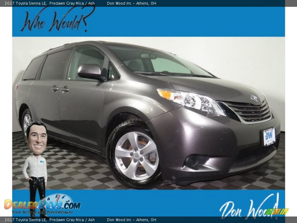 2017 Toyota Sienna LE Predawn Gray Mica / Ash Photo #1