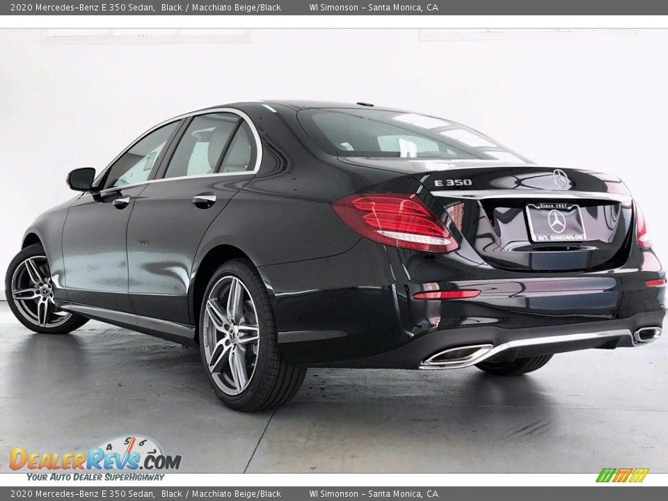 2020 Mercedes-Benz E 350 Sedan Black / Macchiato Beige/Black Photo #2