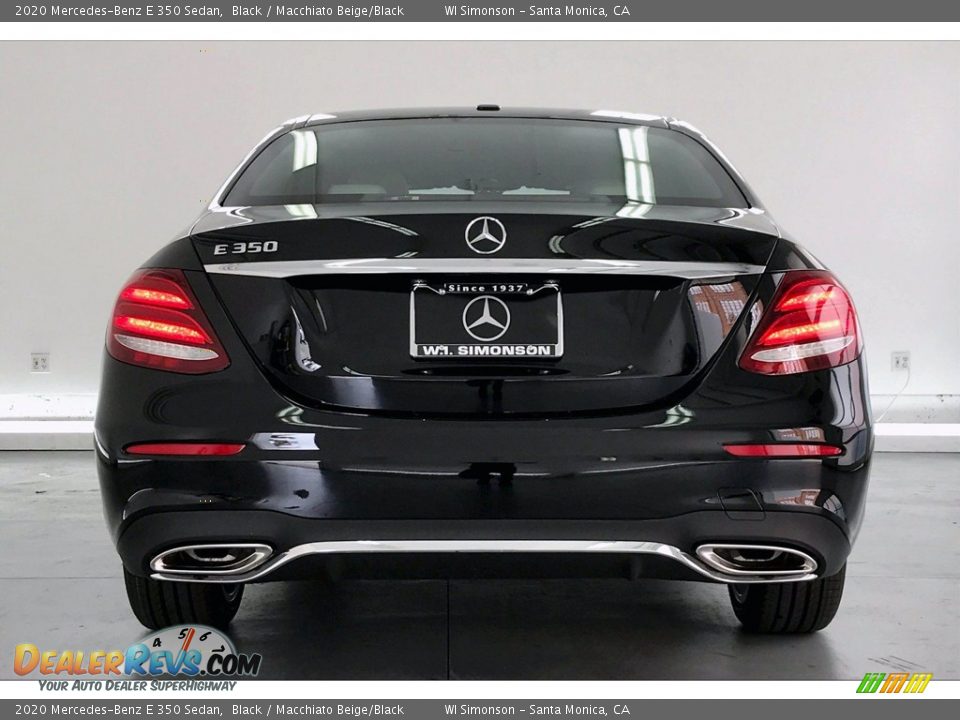 2020 Mercedes-Benz E 350 Sedan Black / Macchiato Beige/Black Photo #3
