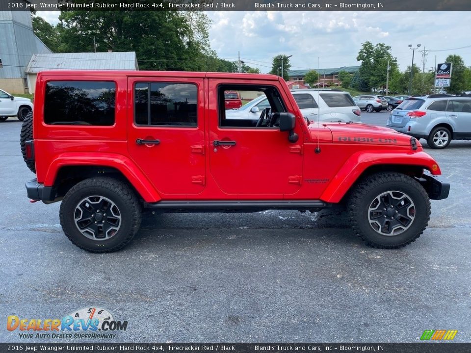 2016 Jeep Wrangler Unlimited Rubicon Hard Rock 4x4 Firecracker Red / Black Photo #5