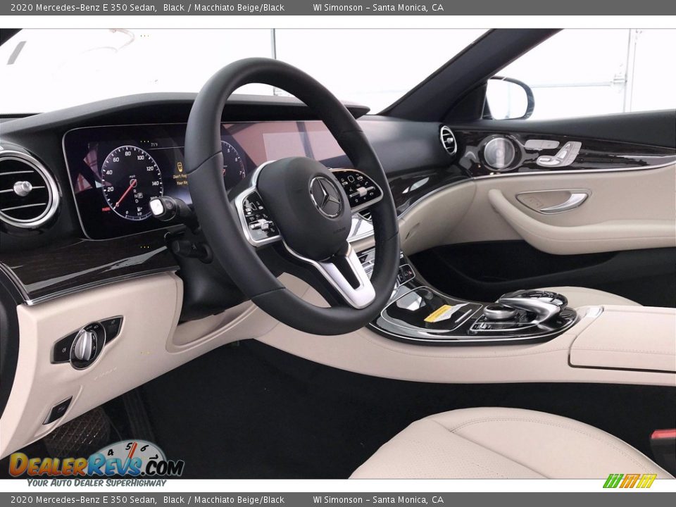2020 Mercedes-Benz E 350 Sedan Black / Macchiato Beige/Black Photo #4