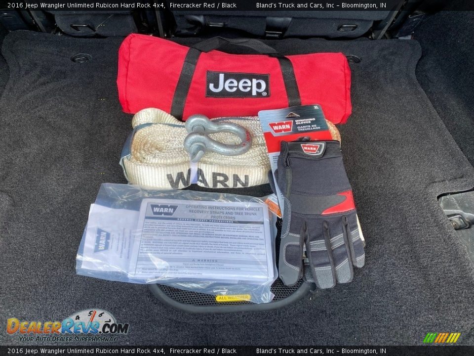 2016 Jeep Wrangler Unlimited Rubicon Hard Rock 4x4 Firecracker Red / Black Photo #11