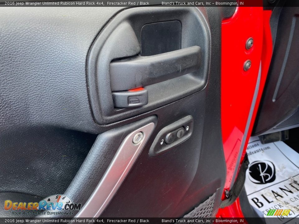 2016 Jeep Wrangler Unlimited Rubicon Hard Rock 4x4 Firecracker Red / Black Photo #13