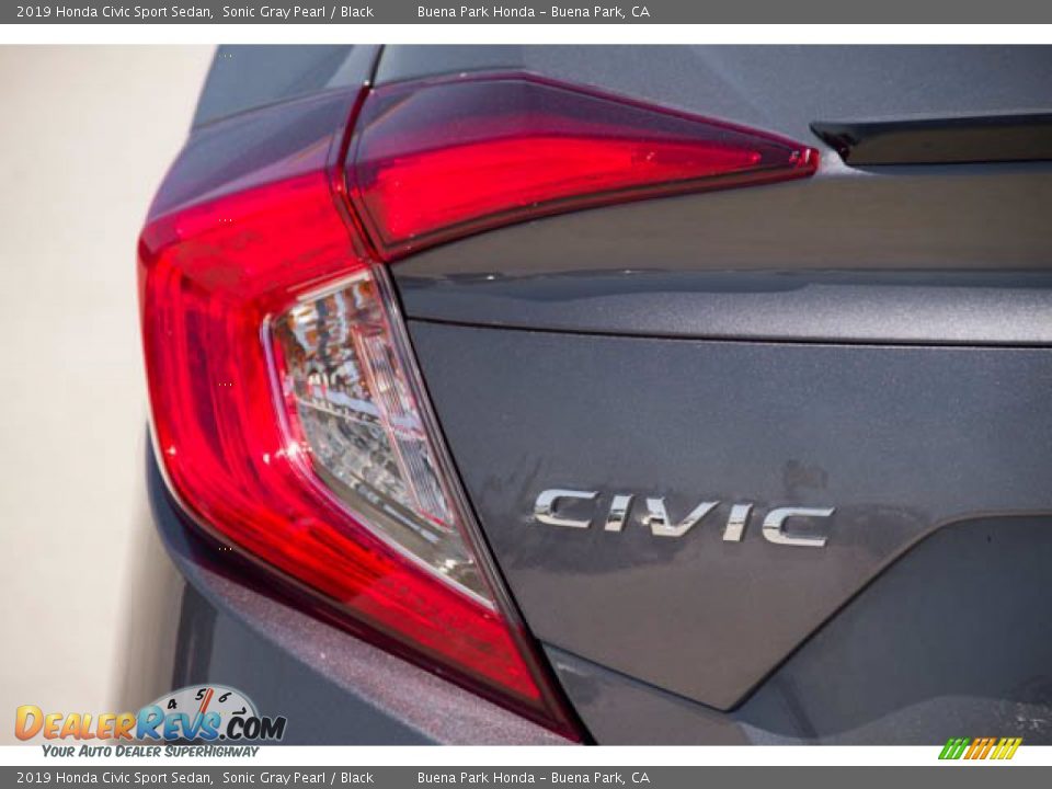 2019 Honda Civic Sport Sedan Sonic Gray Pearl / Black Photo #8