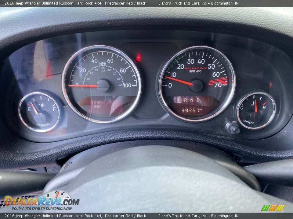 2016 Jeep Wrangler Unlimited Rubicon Hard Rock 4x4 Firecracker Red / Black Photo #17