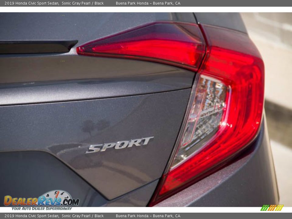 2019 Honda Civic Sport Sedan Sonic Gray Pearl / Black Photo #9