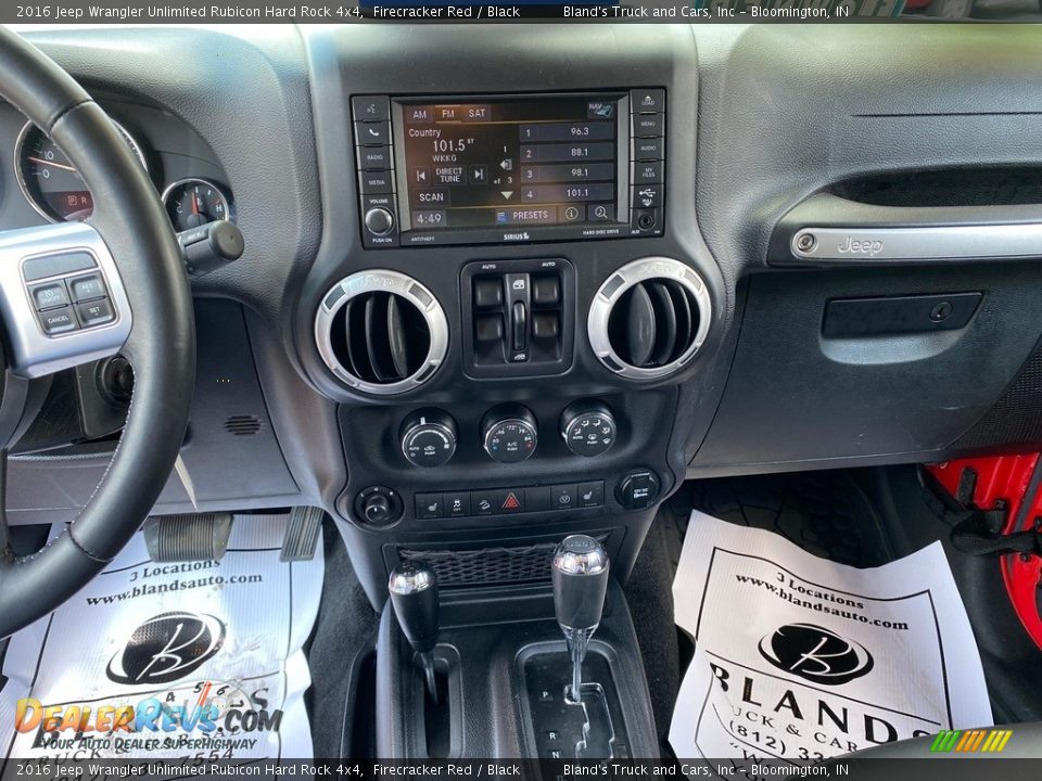 2016 Jeep Wrangler Unlimited Rubicon Hard Rock 4x4 Firecracker Red / Black Photo #23