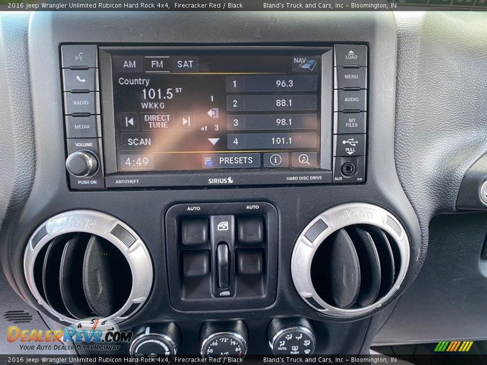 2016 Jeep Wrangler Unlimited Rubicon Hard Rock 4x4 Firecracker Red / Black Photo #24