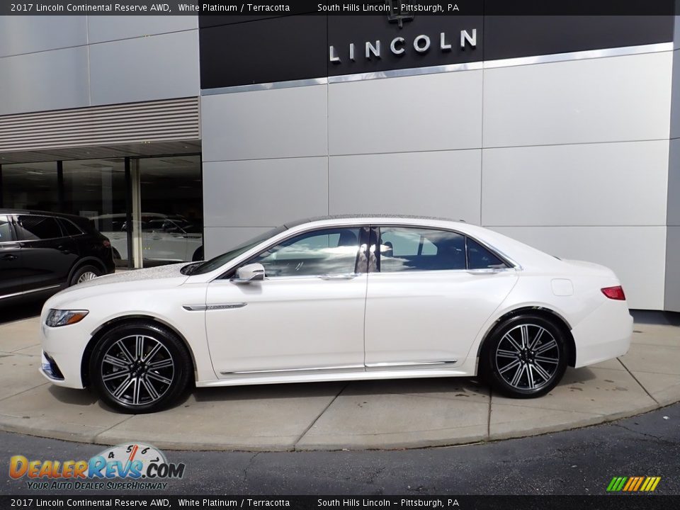 2017 Lincoln Continental Reserve AWD White Platinum / Terracotta Photo #2