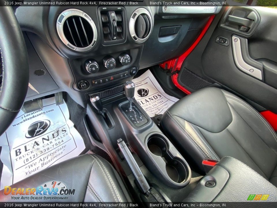 2016 Jeep Wrangler Unlimited Rubicon Hard Rock 4x4 Firecracker Red / Black Photo #29