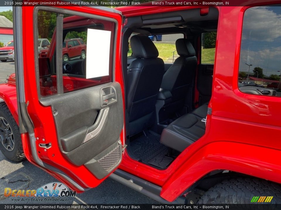 2016 Jeep Wrangler Unlimited Rubicon Hard Rock 4x4 Firecracker Red / Black Photo #31