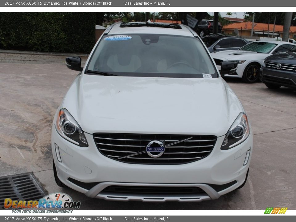 2017 Volvo XC60 T5 Dynamic Ice White / Blonde/Off Black Photo #3