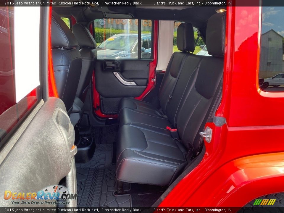 2016 Jeep Wrangler Unlimited Rubicon Hard Rock 4x4 Firecracker Red / Black Photo #33