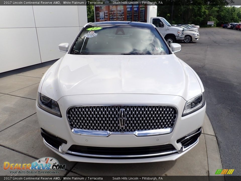 2017 Lincoln Continental Reserve AWD White Platinum / Terracotta Photo #9