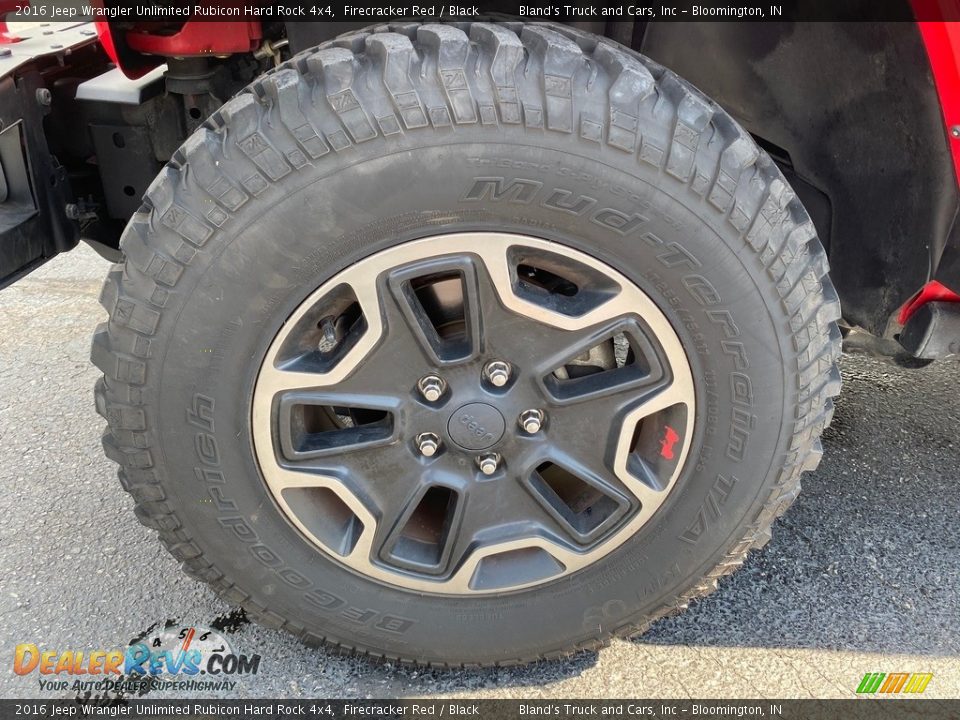 2016 Jeep Wrangler Unlimited Rubicon Hard Rock 4x4 Firecracker Red / Black Photo #34