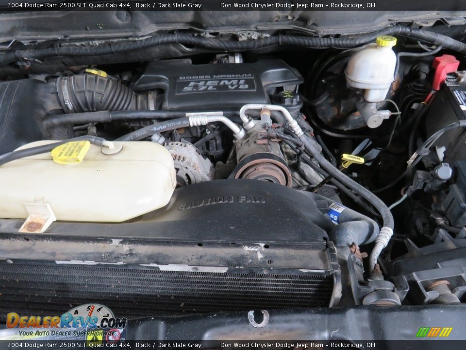 2004 Dodge Ram 2500 SLT Quad Cab 4x4 Black / Dark Slate Gray Photo #5