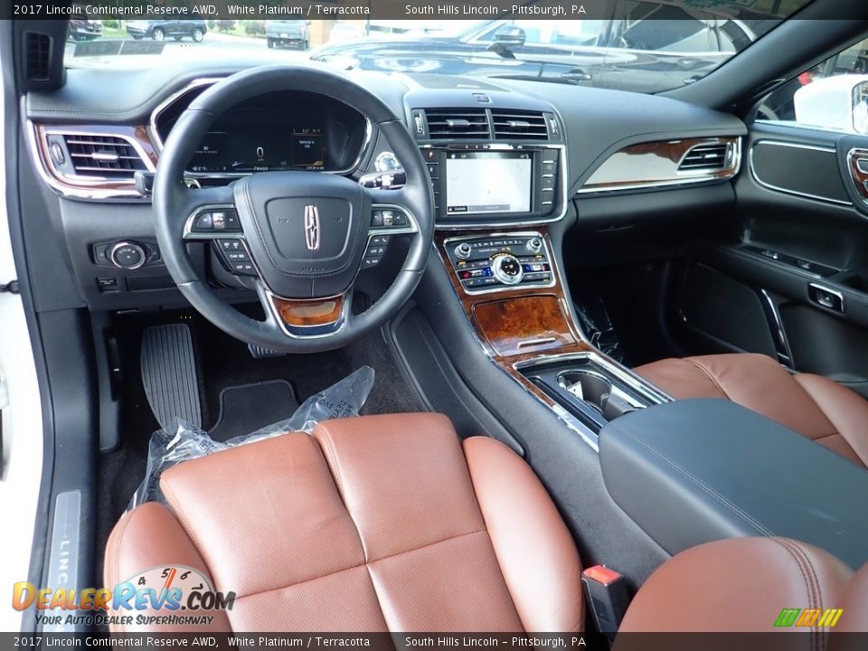 Terracotta Interior - 2017 Lincoln Continental Reserve AWD Photo #17