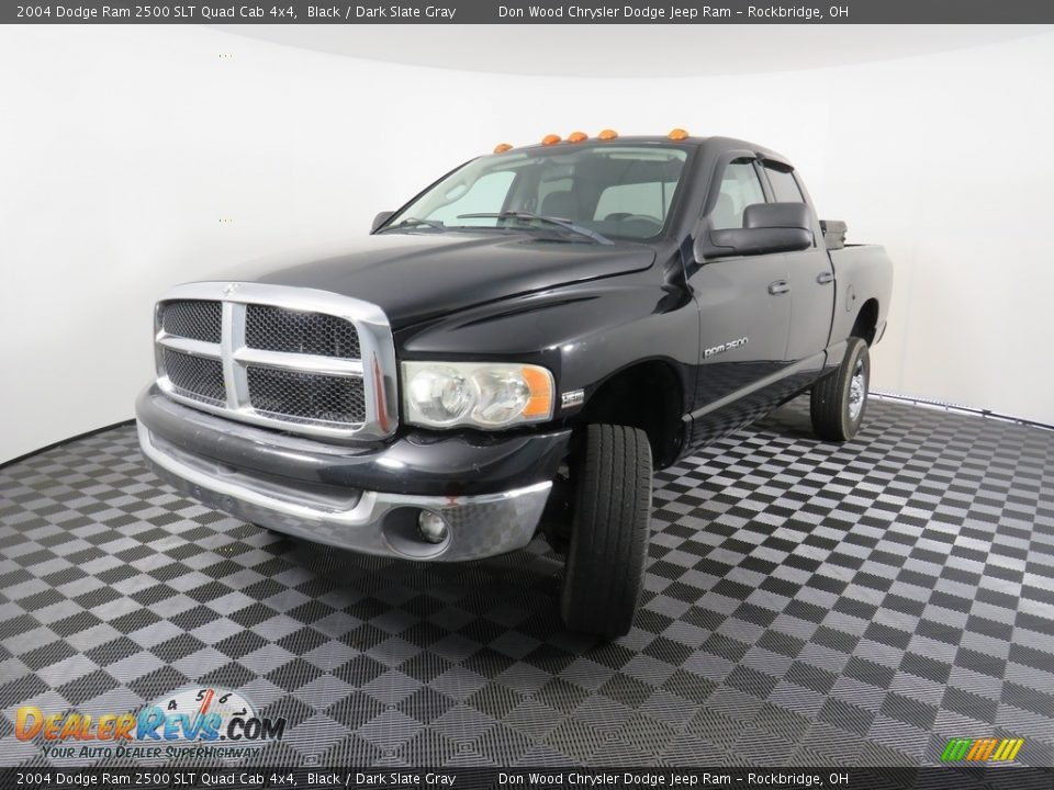 2004 Dodge Ram 2500 SLT Quad Cab 4x4 Black / Dark Slate Gray Photo #6