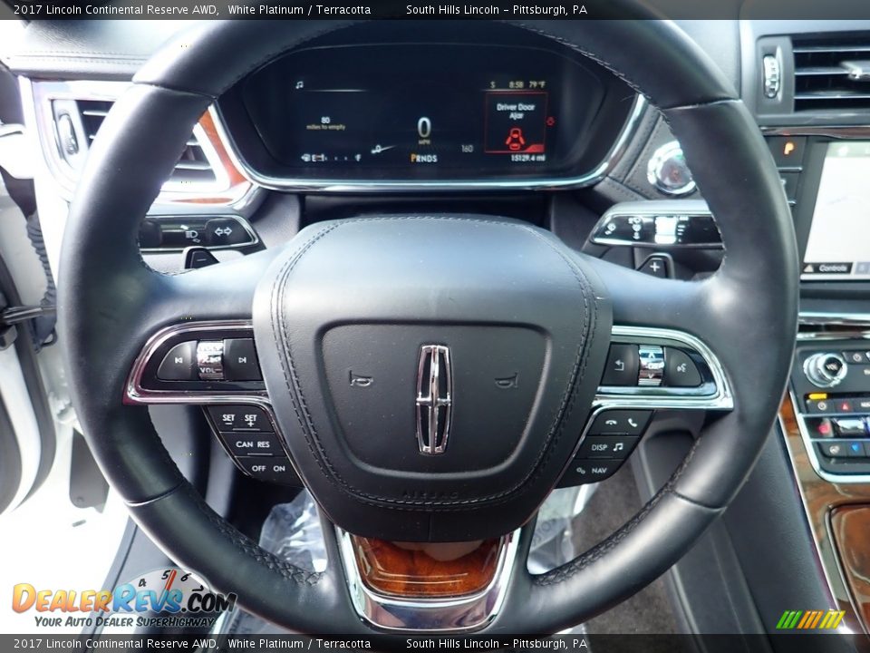 2017 Lincoln Continental Reserve AWD Steering Wheel Photo #20