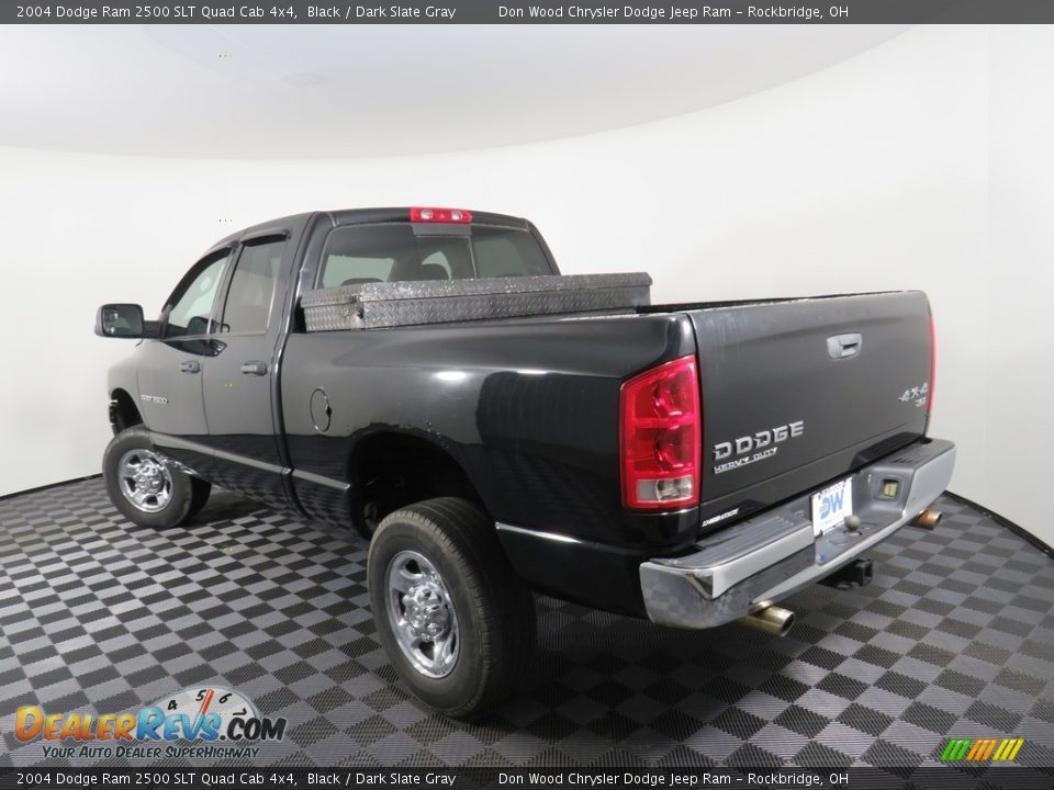 2004 Dodge Ram 2500 SLT Quad Cab 4x4 Black / Dark Slate Gray Photo #9