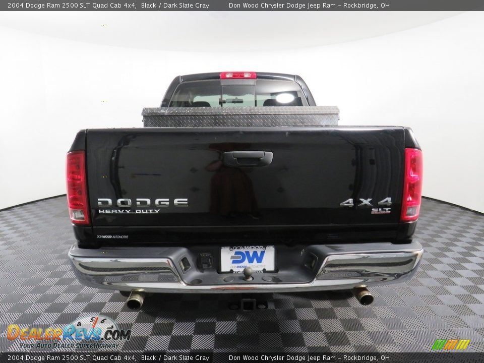 2004 Dodge Ram 2500 SLT Quad Cab 4x4 Black / Dark Slate Gray Photo #10