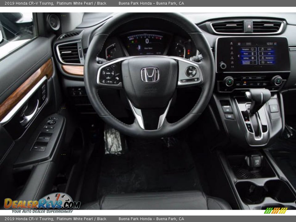 2019 Honda CR-V Touring Platinum White Pearl / Black Photo #5