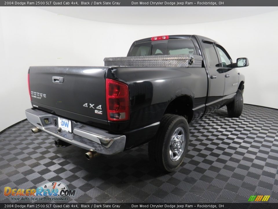 2004 Dodge Ram 2500 SLT Quad Cab 4x4 Black / Dark Slate Gray Photo #13