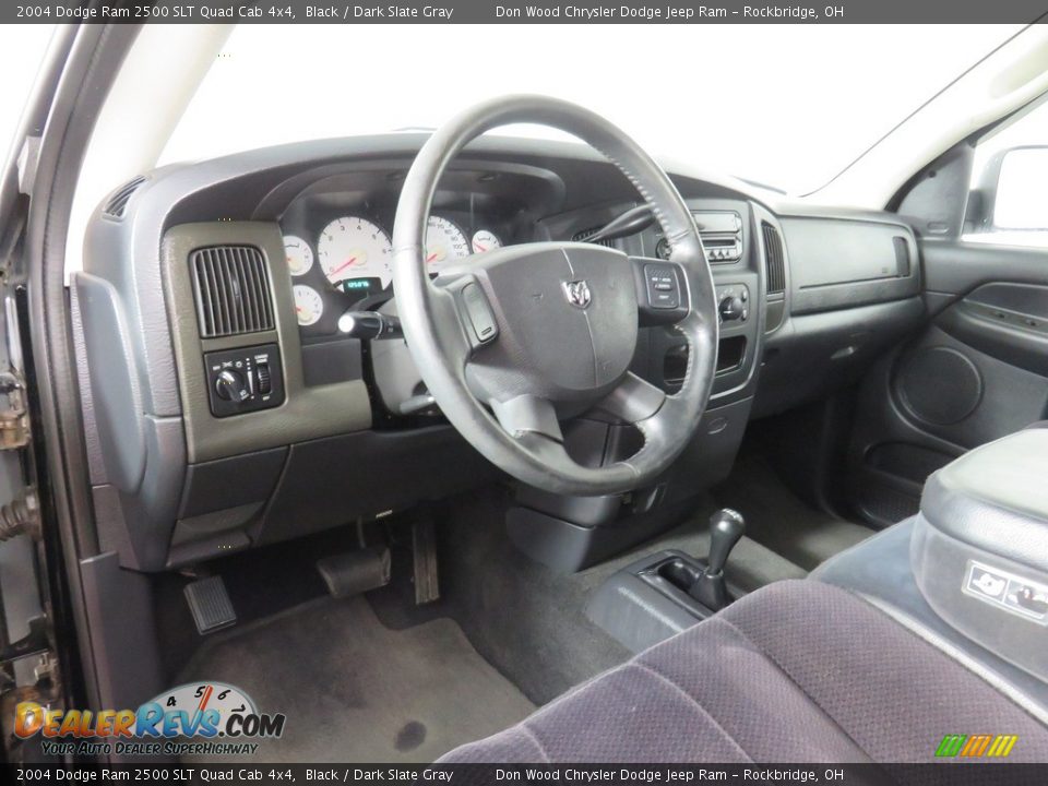 2004 Dodge Ram 2500 SLT Quad Cab 4x4 Black / Dark Slate Gray Photo #20