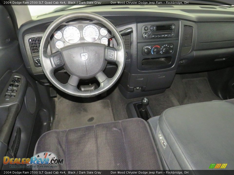 2004 Dodge Ram 2500 SLT Quad Cab 4x4 Black / Dark Slate Gray Photo #24