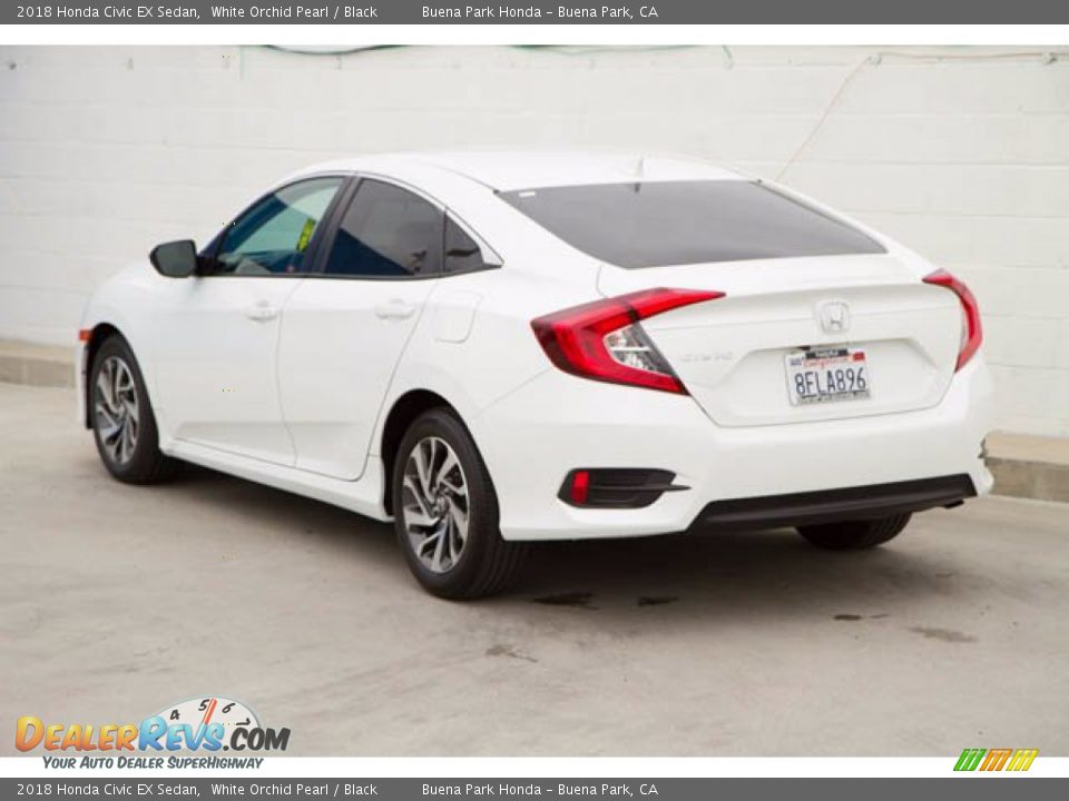 2018 Honda Civic EX Sedan White Orchid Pearl / Black Photo #2