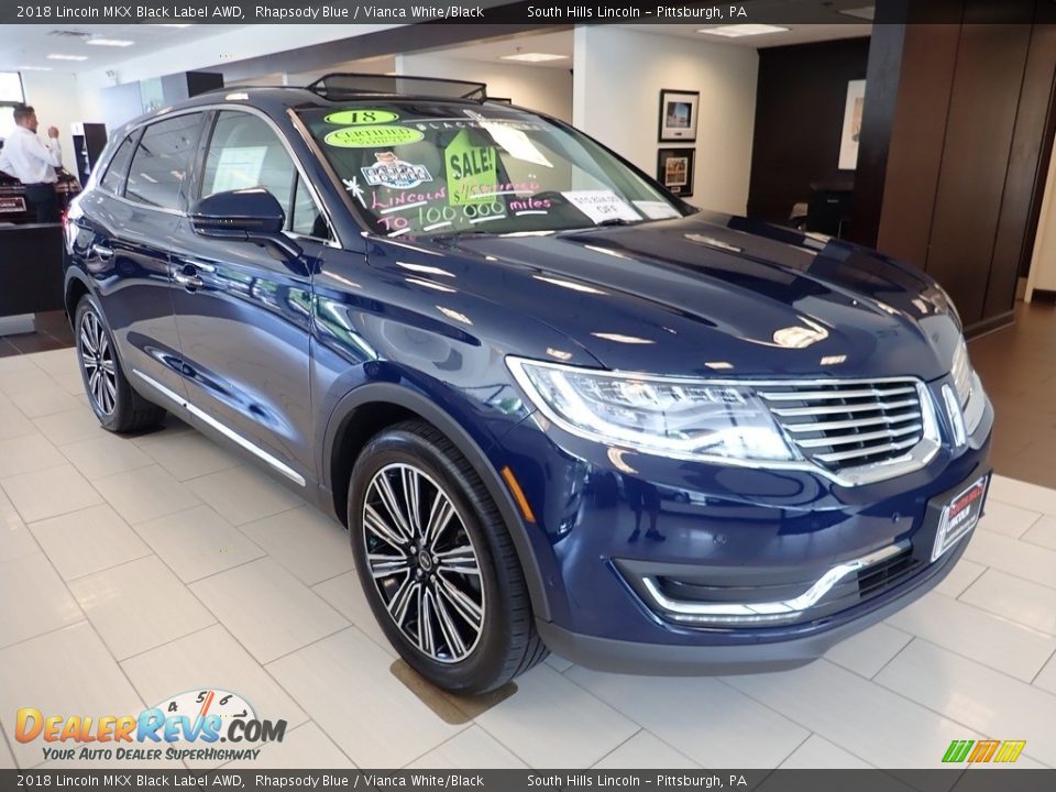 Front 3/4 View of 2018 Lincoln MKX Black Label AWD Photo #6