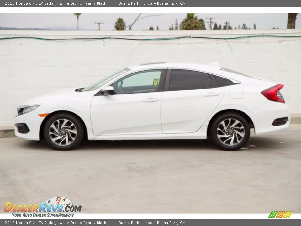 2018 Honda Civic EX Sedan White Orchid Pearl / Black Photo #10