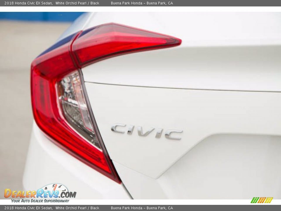 2018 Honda Civic EX Sedan White Orchid Pearl / Black Photo #12