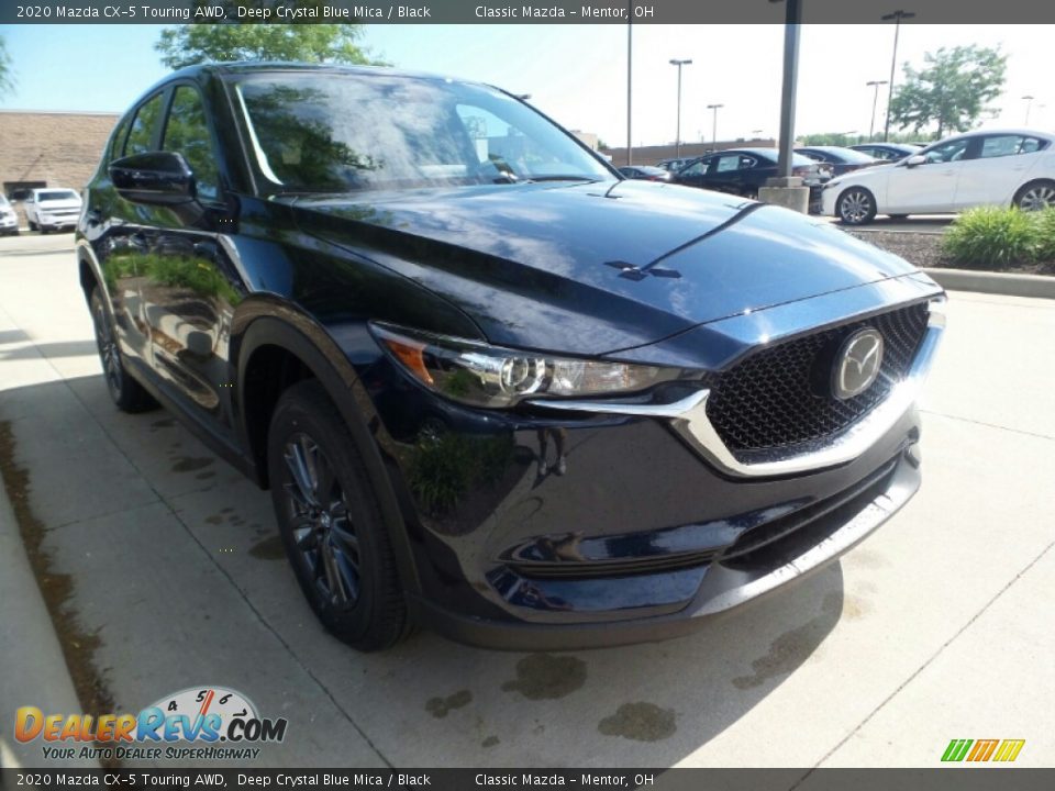 2020 Mazda CX-5 Touring AWD Deep Crystal Blue Mica / Black Photo #1