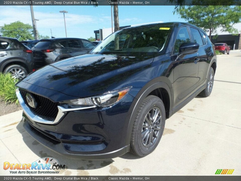 2020 Mazda CX-5 Touring AWD Deep Crystal Blue Mica / Black Photo #3