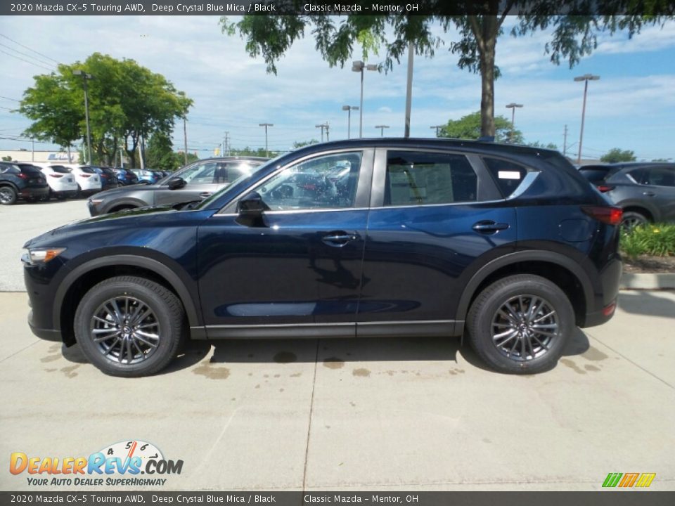 2020 Mazda CX-5 Touring AWD Deep Crystal Blue Mica / Black Photo #4
