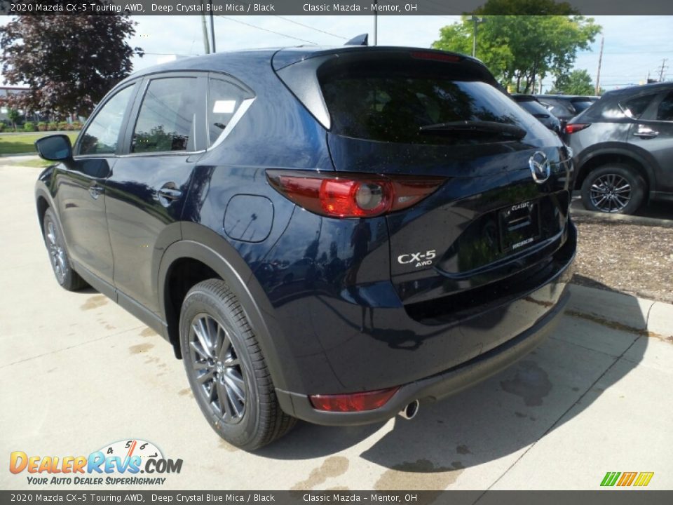 2020 Mazda CX-5 Touring AWD Deep Crystal Blue Mica / Black Photo #5