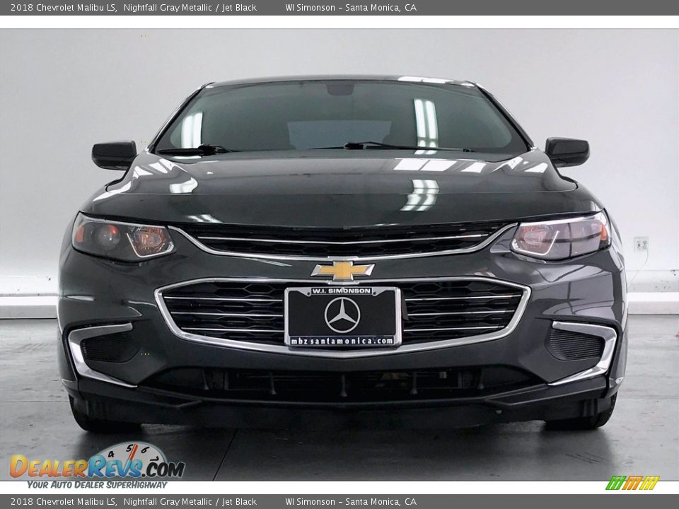 2018 Chevrolet Malibu LS Nightfall Gray Metallic / Jet Black Photo #2