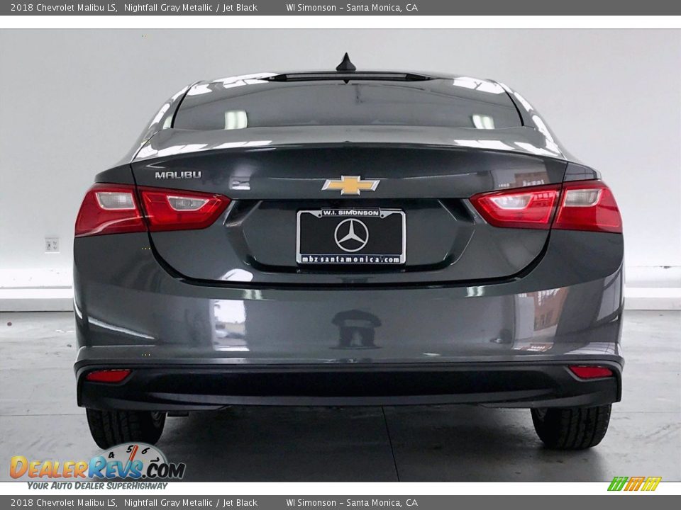 2018 Chevrolet Malibu LS Nightfall Gray Metallic / Jet Black Photo #3