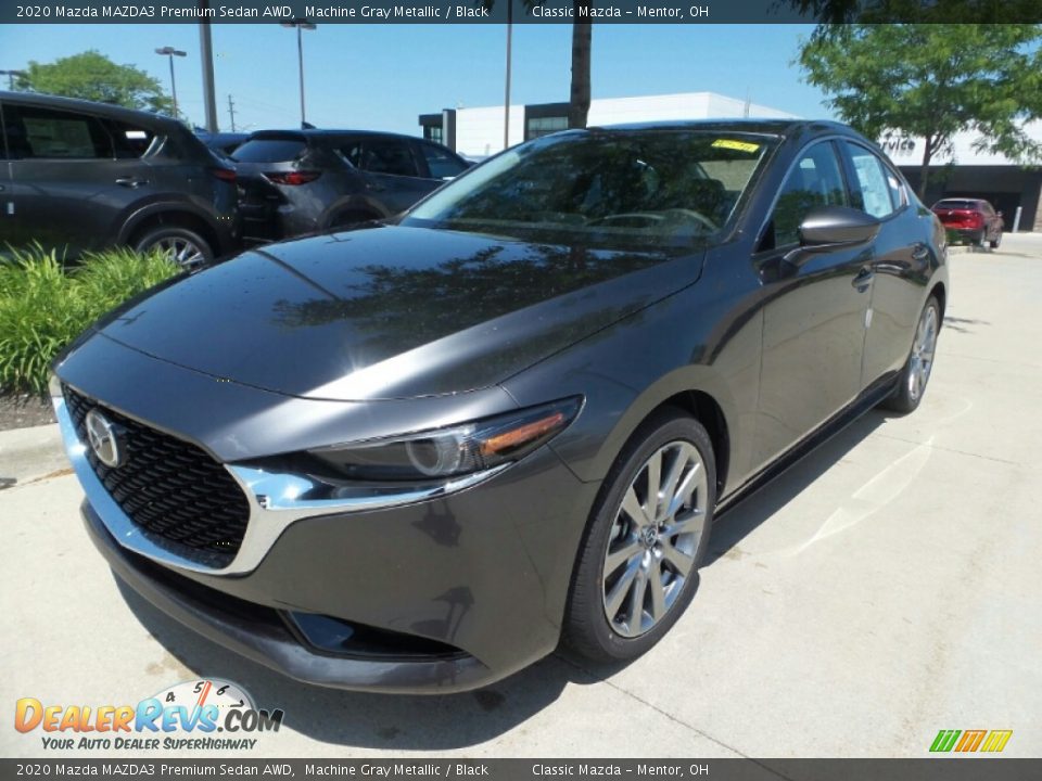 2020 Mazda MAZDA3 Premium Sedan AWD Machine Gray Metallic / Black Photo #3