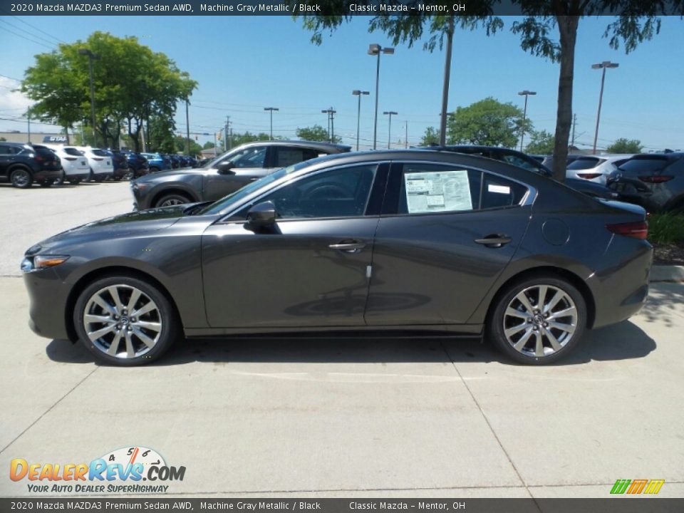 2020 Mazda MAZDA3 Premium Sedan AWD Machine Gray Metallic / Black Photo #4